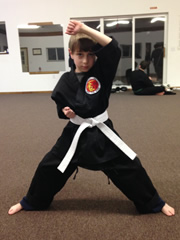 Keenan Rowcliffe, our youngest student (6)